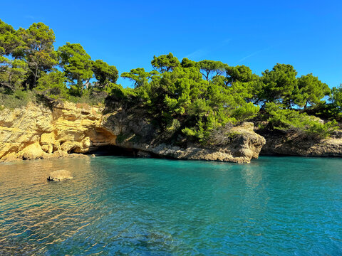 Montenegro Adriatic sea and rocky coastline
