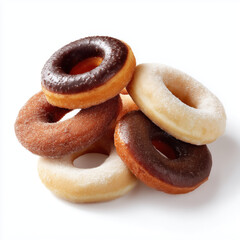 donuts isolated on white