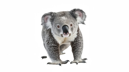 Fototapeta premium a koala on a transparent background, PNG image, PNG file, Generative art.