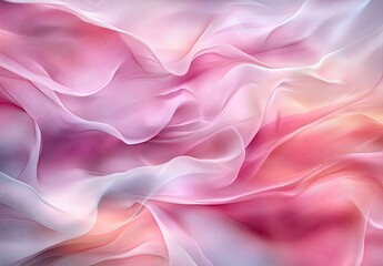 Obraz premium Delicate, flowing fabric in soft pastel shades