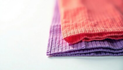 Close-up view of a textured flap against a stark white backdrop , macro, close-up