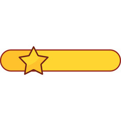 2 star rating vector Illustration