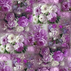 Abstract watercolor flowers digital creative allover design seamless floral pattern purple colourful background stock flower design new expert concept design fabric print design 