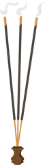 Illustration of Incense Sticks in Holder, Agarbatti, Stick Incense graphic vector