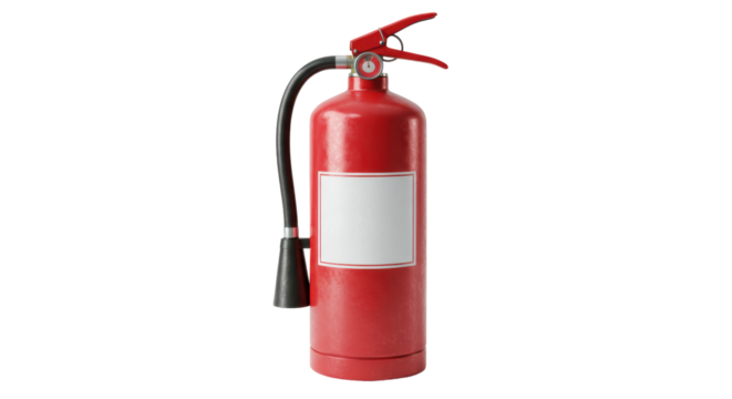 Isolated Fire Extinguisher