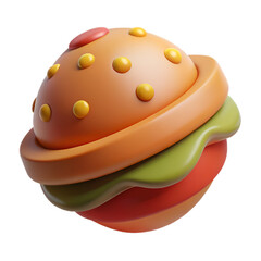 3D food icon rendering