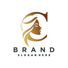 Vector letter c design with creative unique element idea concept and icon