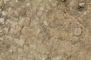 Texture of dry sand ground