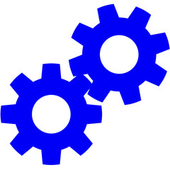 blue gear wheels