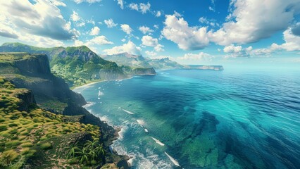 Fresh Horizon with Blue Tides