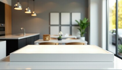 Crisp, pristine white surface ideal for product display, isolated, clean