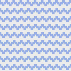 Blue  mosaic I textile seamless pixel pattern colorful, Design for fabric, Clothes, Curtain, Carpet, Scarf, Wrap, Handcraft, Wallpaper, Necktie ,Background and Vector illustration