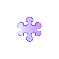Four-piece puzzle icon, featuring a gradient color scheme.