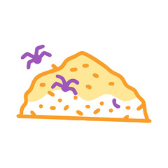 Halloween candy pile with spiders on a black background