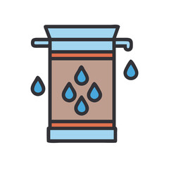 Home water filter icon for healthy drinking water