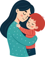 Mothers day celebration with beautiful white background design