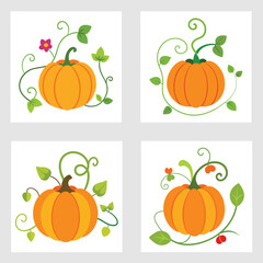Vector art illustration of sweet pumpkin