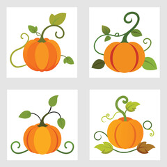 Vector art illustration of sweet pumpkin