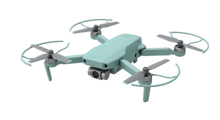 Isolated Turquoise Drone