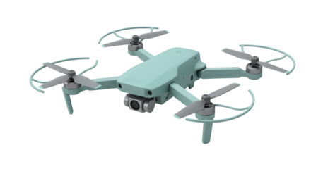 Isolated Turquoise Drone