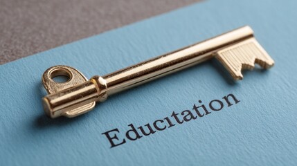 Old key isolated on white background. without shadow