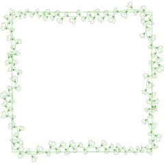 Floral border frame