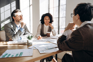 Business Professionals Engaging in Productive Meeting