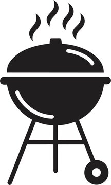 barbecue grill with flames