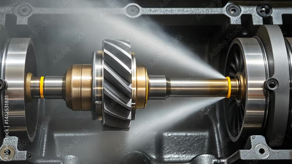 Aufkleber precision engine technology exploring turbine lubricant flow for enhanced machinery performance and 