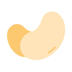 Abstract shapes overlapping in cream and yellow tones