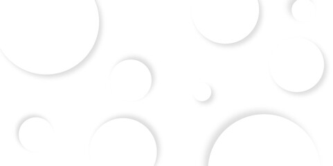 Abstract background with circle white abstract geometric background with soft light white paper circles in design .Gray abstract. Modern design background for report and project presentation template.