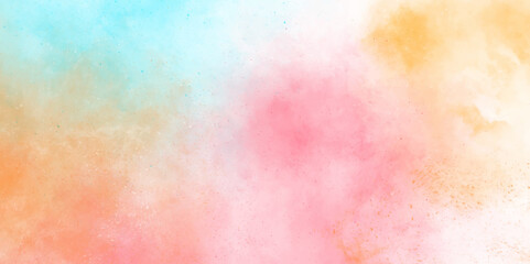 Abstract bright and shiny lovely soft color watercolor background. Fantasy light yellow, pink shades watercolor grunge background. abstract background for wallpaper, decoration, graphics design.	