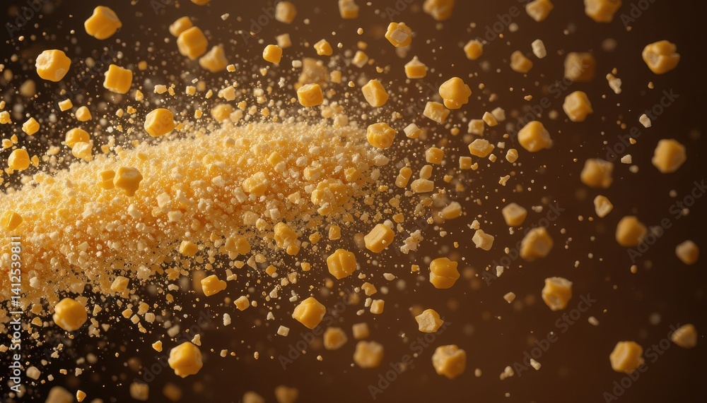 Poster espresso beans exploding high-resolution photo of coffee beans in motion