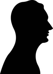 User profile icon in flat Person representing a user profile or avatar vector design isolated on transparent background