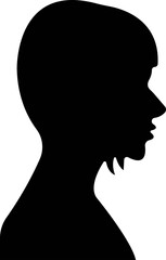 User profile icon in flat Person representing a user profile or avatar vector design isolated on transparent background