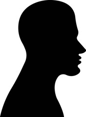 User profile icon in flat Person representing a user profile or avatar vector design isolated on transparent background