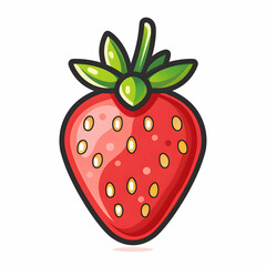 Obraz premium strawberry on white background