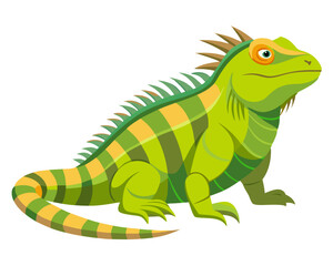 Fototapeta premium an artistic illustration of an iguana no background vector file.