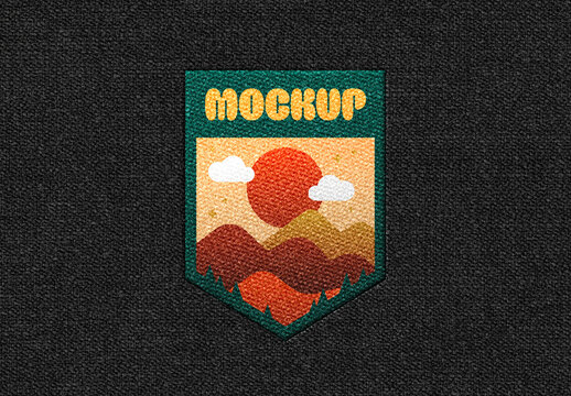 Embroidery Patch Design Mockup