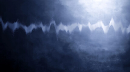 Ephemeral Symphony: Abstract storm with a luminous centerpiece evoking a sense of dramatic flair and artistic design.