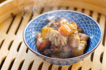 Pork belly, steamed, braised, China, delicious..