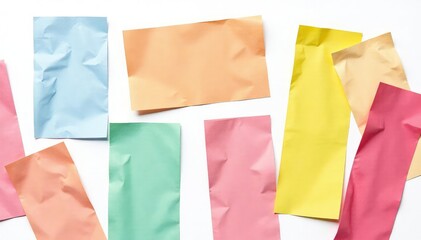 Naklejka premium Various voting slips, isolated on white background , survey, mockup