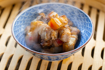 Pork belly, steamed, braised, China, delicious..