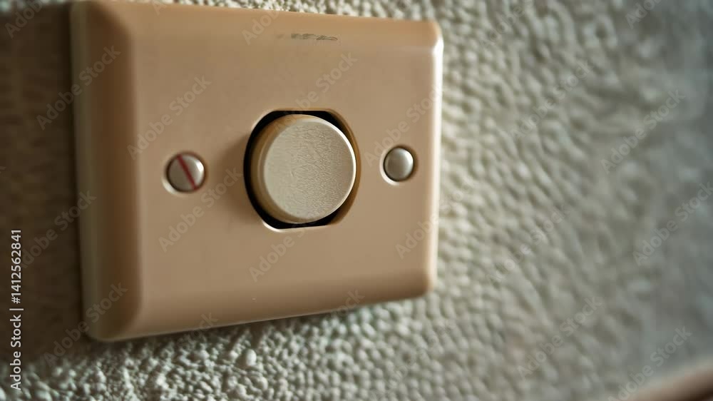 Poster functional emergency button design for wall access in urgent situations ensuring safety and quick re