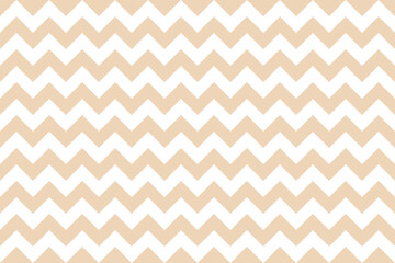 Bisque and white color Zig zag seamless pattern.
