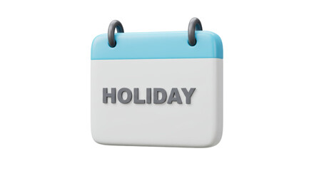 Isolated Holiday Calendar