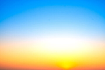 Beautiful , luxury soft gradient orange gold clouds and sunlight on the blue sky perfect for the...