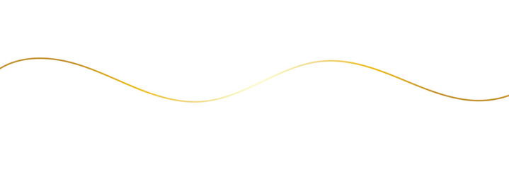 Fototapeta premium Golden wavy line, gold curved line, Vector illustration.&nbsp;EPS&nbsp;10 . 