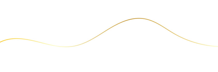 Golden wavy line, gold curved line, Vector illustration. EPS 10  . 