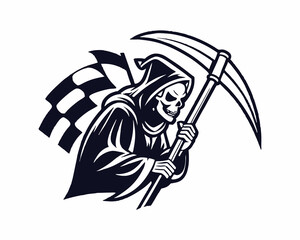 Grim Reaper Gaming Logo, a Deathly serious gamer emblem.